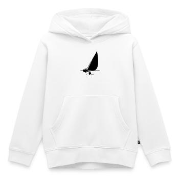 Catamaran - Sweat Premium à capuche enfant bio - blanc - Devant - AI Model Kid Female (0cm)