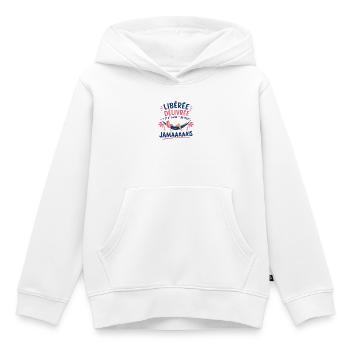 Libérée délivrée Hamac Tropical - Sweat Premium à capuche enfant bio - blanc - Devant - AI Model Kid Female (0cm)