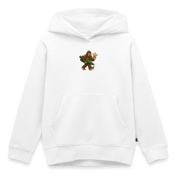 Bigfoot-Weihnachtsbaum und Stern, Bigfoot-Weihnach - Kinder Premium Organic Hoodie - Weiß - Vorne - AI Model Kid Female (0cm)