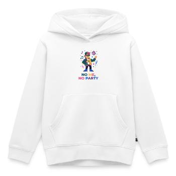 Keine Party ohne mich – lustiges Party-T-Shirt - Kinder Premium Organic Hoodie - Weiß - Vorne - AI Model Kid Female (0cm)