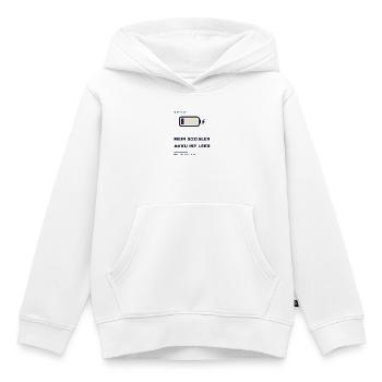 Mein Sozialer Akku Ist Leer Introvertiert - Kinder Premium Organic Hoodie - Weiß - Vorne - AI Model Kid Female (0cm)