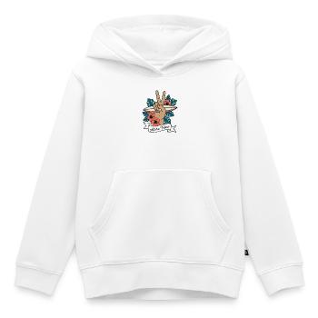 Aloha Vibes Surfen Peace Hand Hawaii - Kinder Premium Organic Hoodie - Weiß - Vorne - AI Model Kid Female (0cm)