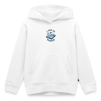 Ich pinkel in Pools Pool-Humor - Kinder Premium Organic Hoodie - Weiß - Vorne - AI Model Kid Female (0cm)