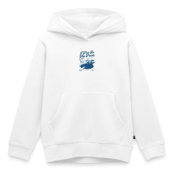 Poolrand-Sonnenuntergangs-Mischief - Kinder Premium Organic Hoodie - Weiß - Vorne - AI Model Kid Female (0cm)