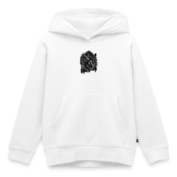 Okkulte Baphomet und Esoterische Siegel – Dunkler Goth - Kinder Premium Organic Hoodie - Weiß - Vorne - AI Model Kid Female (0cm)