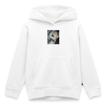 Feurig  - Kinder Premium Organic Hoodie - Weiß - Vorne - AI Model Kid Female (0cm)