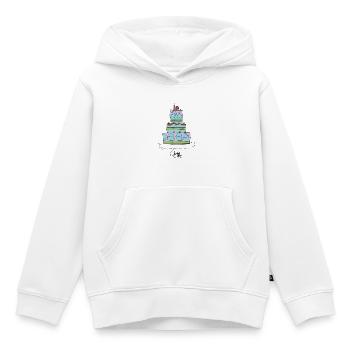 TIERSHIRT-Vorlage-clara_torte - Kinder Premium Organic Hoodie - Weiß - Vorne - AI Model Kid Female (0cm)