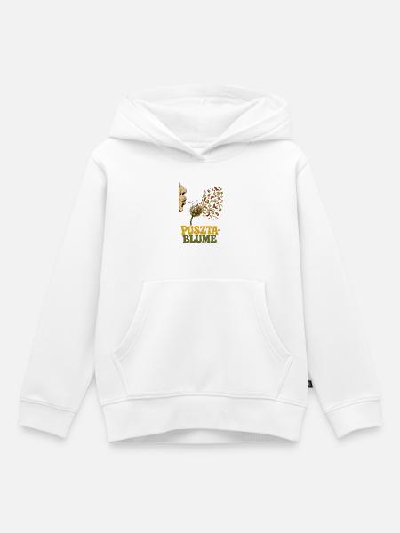 Pusztablume - Pusteblume - Kinder Premium Organic Hoodie - Weiß