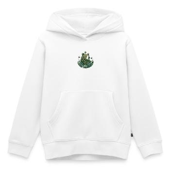 Alpenbärenbienen Edelweiss Volkskunst - Kinder Premium Organic Hoodie - Weiß - Vorne - AI Model Kid Female (0cm)