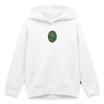 Botanical Plant Cell Stained Glass Illustration - Kids Premium Organic Hoodie - white - Front - AI Model Kid Female (0cm)