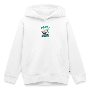Daddy Seagulls Humor Vatertag - Kinder Premium Organic Hoodie - Weiß - Vorne - AI Model Kid Female (0cm)