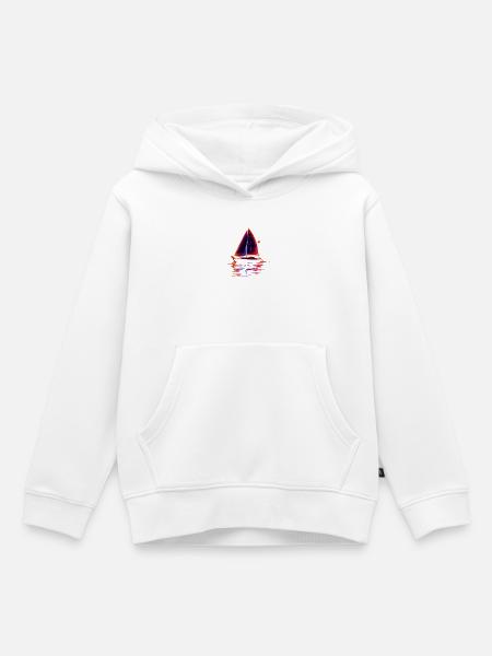 Oldschool Segeln - Kinder Premium Organic Hoodie - Weiß
