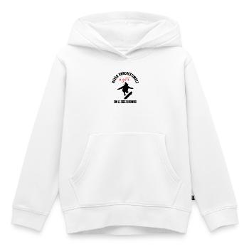 Skater Girl Power - Kinder Premium Organic Hoodie - Weiß - Vorne - AI Model Kid Female (0cm)