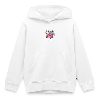Origami Wings Floral Splendour - Kids Premium Organic Hoodie - white - Front - AI Model Kid Female (0cm)