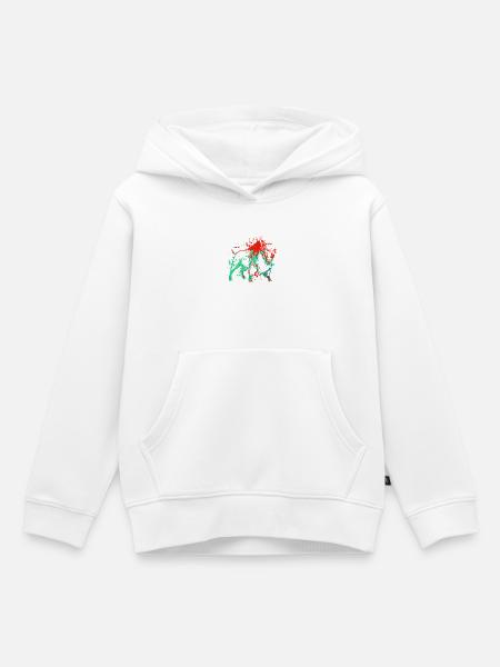 Bison Splash Art - Kinder Premium Organic Hoodie - Weiß