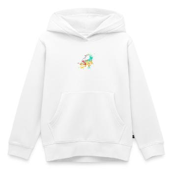 Splash Art Wildes Krokodil - Kinder Premium Organic Hoodie - Weiß - Vorne - AI Model Kid Female (0cm)