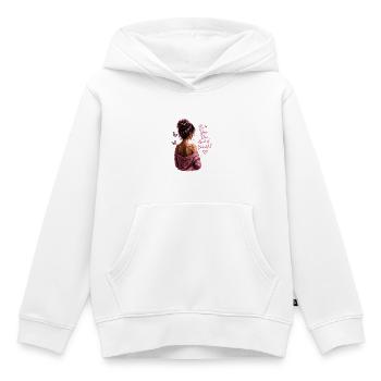 Beautiful - Kinder Premium Organic Hoodie - Weiß - Vorne - AI Model Kid Female (0cm)