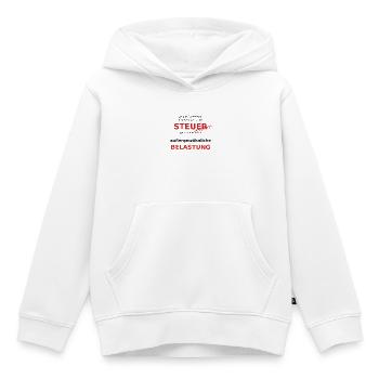 Steuer Spruch - Steuer absetzen - Kinder Premium Organic Hoodie - Weiß - Vorne - AI Model Kid Female (0cm)