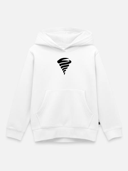 Tornado - Kinder Premium Organic Hoodie - Weiß
