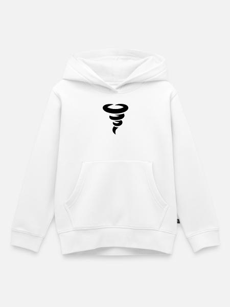 Tornado - Kinder Premium Organic Hoodie - Weiß
