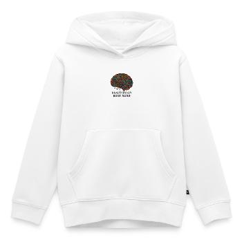 Farbiges Verknüpftes Gehirn - Kinder Premium Organic Hoodie - Weiß - Vorne - AI Model Kid Female (0cm)