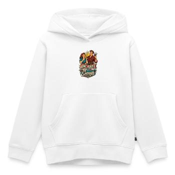 A knife is never enough - Kids Premium Organic Hoodie - white - Front - AI Model Kid Female (0cm)