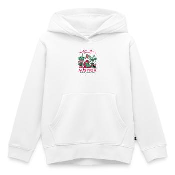 Impressions des plantes d’Autriche de Vienne et - Sweat Premium à capuche enfant bio - blanc - Devant - AI Model Kid Female (0cm)