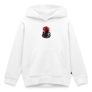 Samurai am Roten Mond - Kinder Premium Organic Hoodie - Weiß - Vorne - AI Model Kid Female (0cm)