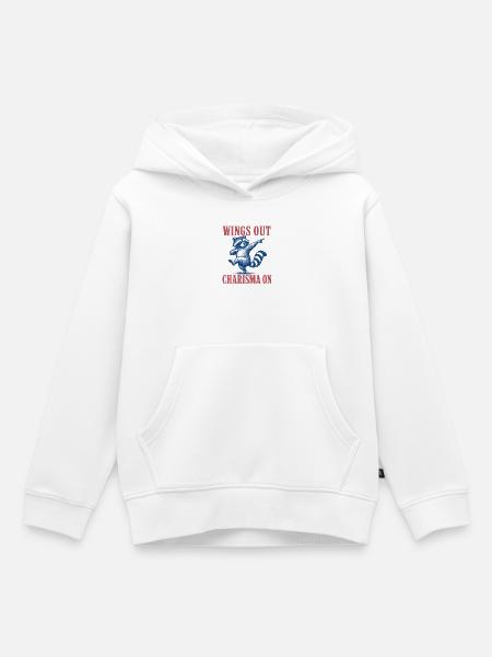 Social Butterfly - Kinder Premium Organic Hoodie - Weiß