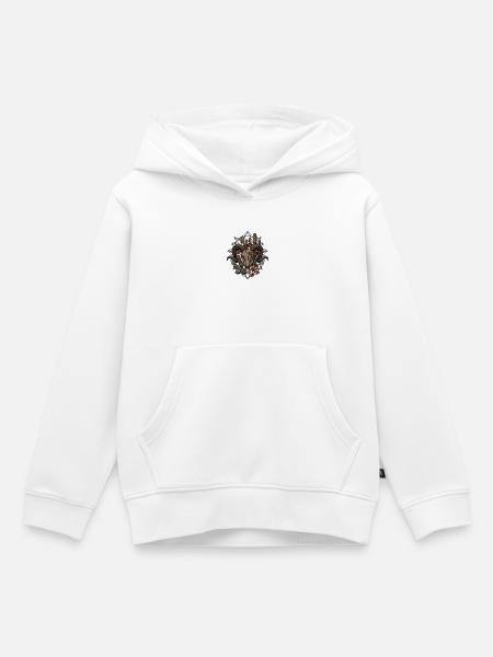 Mix Desert Skull Art - Kinder Premium Organic Hoodie - Weiß