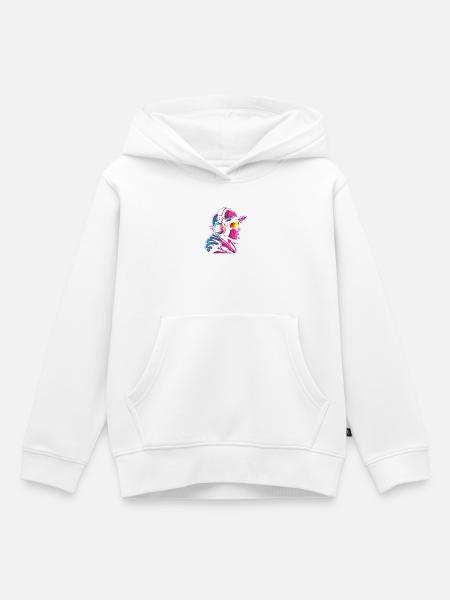 Gamer Vaporwave - Kinder Premium Organic Hoodie - Weiß