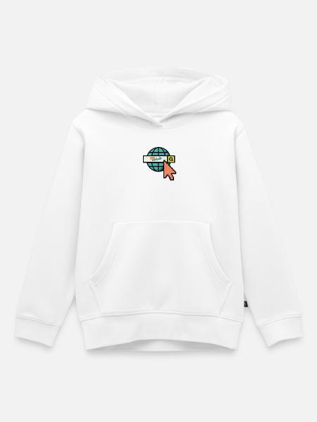 Verkaufen Sie Ihre Website - Kinder Premium Organic Hoodie - Weiß