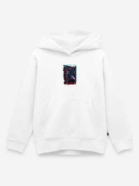 Cyber-Husaren-Angriff - Kinder Premium Organic Hoodie - Weiß