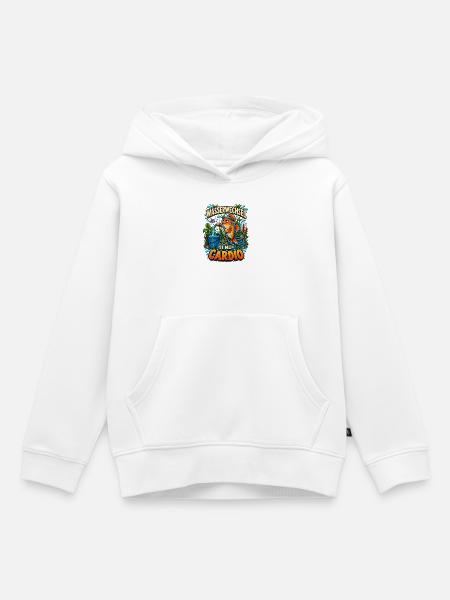 Wasserwechsel ist mein Cardio - Kinder Premium Organic Hoodie - Weiß