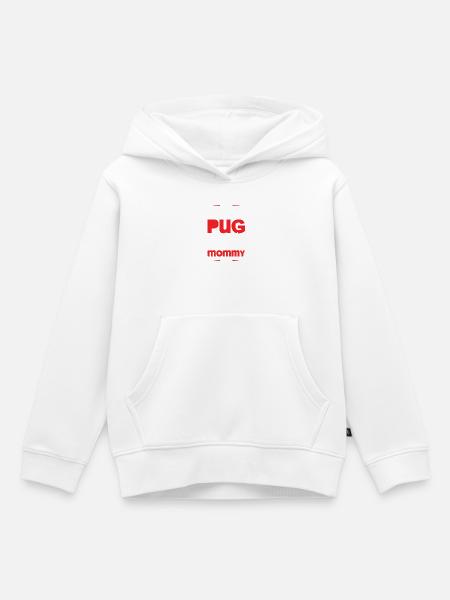 PUG - Kinder Premium Organic Hoodie - Weiß