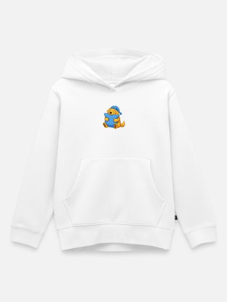 Schläfriger Golden Retriever - Kinder Premium Organic Hoodie - Weiß