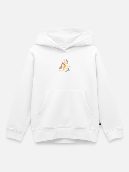 Schach Streetart - Kinder Premium Organic Hoodie - Weiß