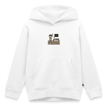 Der fälschende Philosoph - Kinder Premium Organic Hoodie - Weiß - Vorne - AI Model Kid Female (0cm)