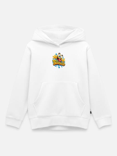 Bloooob Splash Cartoon - Kinder Premium Organic Hoodie - Weiß
