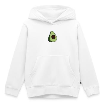 Avocado Half Minimalist Green Slice - Kinder Premium Organic Hoodie - Weiß - Vorne - AI Model Kid Female (0cm)
