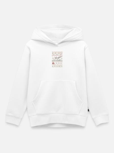 F18 Hornet Weihnachtspullover - Kinder Premium Organic Hoodie - Weiß