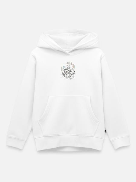 Sasquatch Regenschirm-Wanderung - Kinder Premium Organic Hoodie - Weiß