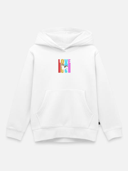 Rat Terrier - Kinder Premium Organic Hoodie - Weiß