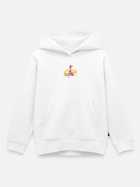 Schachfigur - Kinder Premium Organic Hoodie - Weiß