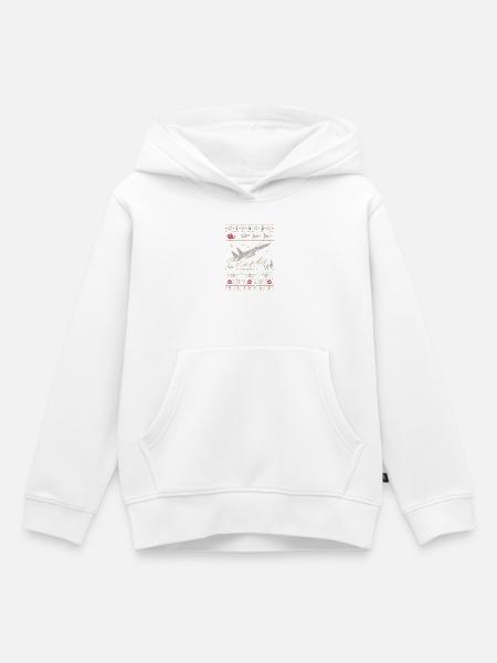 F15 Eagle Weihnachtspullover - Kinder Premium Organic Hoodie - Weiß