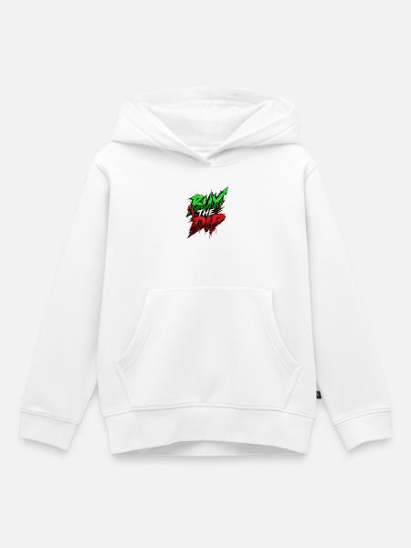 Burn the Dip – Krypto Graffiti - Kinder Premium Organic Hoodie - Weiß