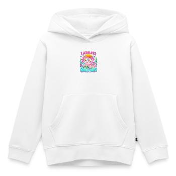 Axolotl am Strand mit Sonnenbrille - Kinder Premium Organic Hoodie - Weiß - Vorne - AI Model Kid Female (0cm)