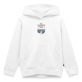 Der Enge Weg - Kinder Premium Organic Hoodie - Weiß - Vorne - AI Model Kid Female (0cm)