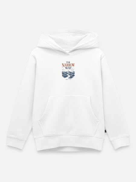 Der Enge Weg - Kinder Premium Organic Hoodie - Weiß