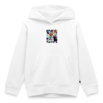 Y2K Gruseliges Halloween-Kürbisskelett - Kinder Premium Organic Hoodie - Weiß - Vorne - AI Model Kid Female (0cm)